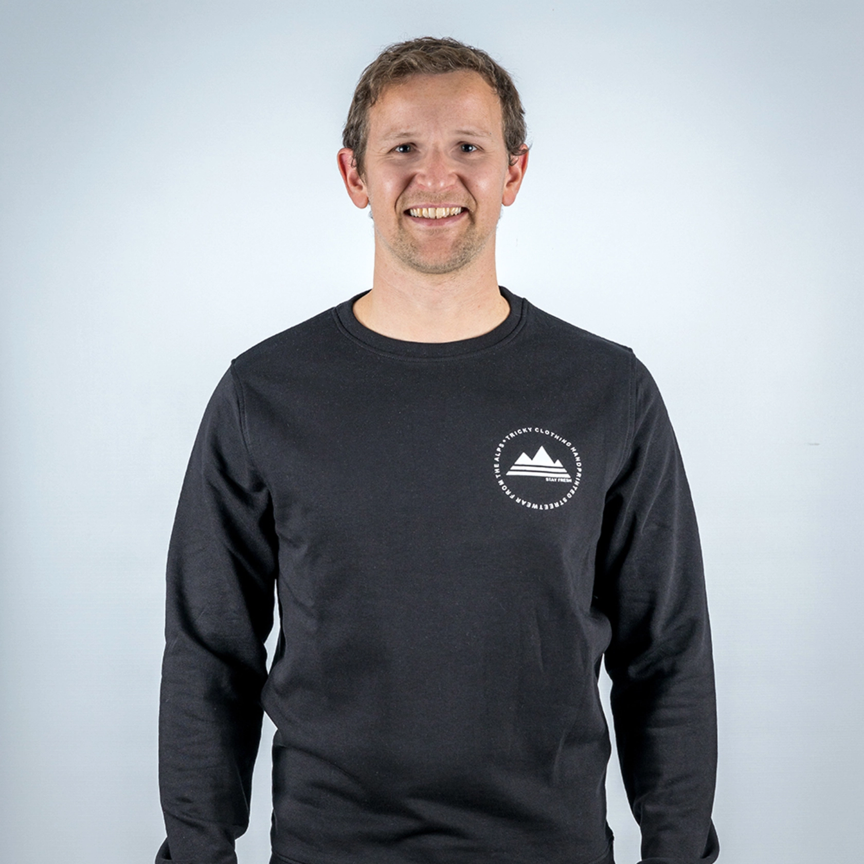 Tricky Sweatshirt Handprinted FTA Black Tricky Sweatshirt Handprinted FTA Black