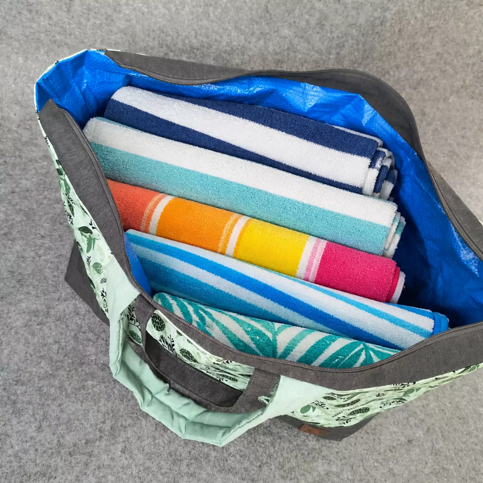 Borsa mare e piscina Tartarughe Borsa mare e piscina Tartarughe