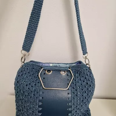 Borsa in Jeans & Lurex