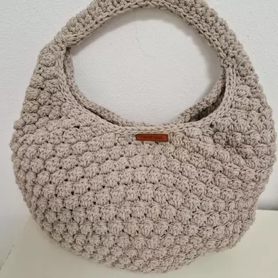 Borsa in eco cotone fatta a mano