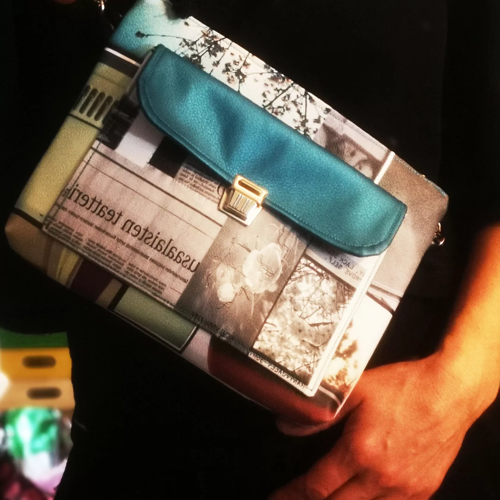 Umhängetasche- Bauchtasche Mod. Fiona petrol
