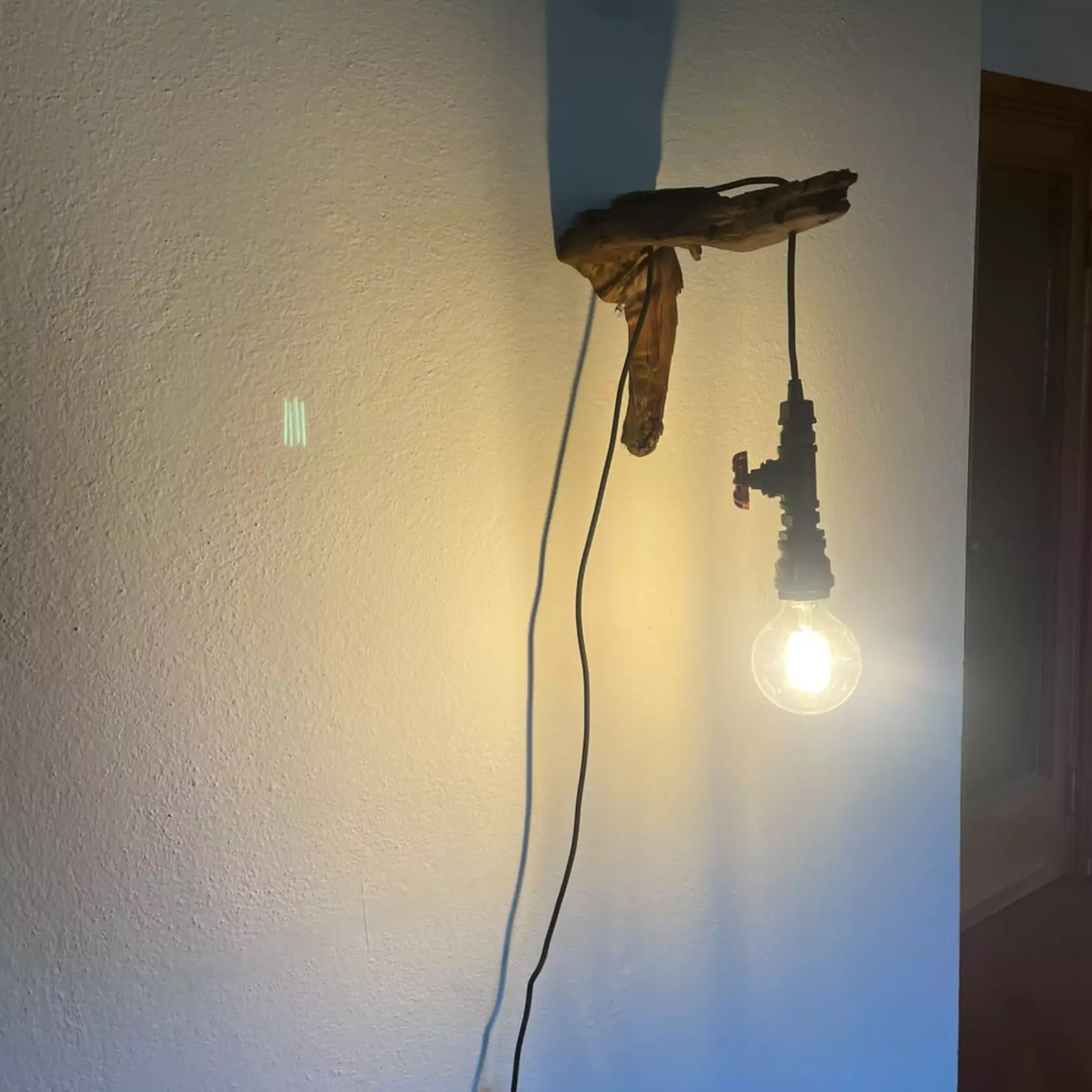 Wandlampe Schwemmholz & Metall (Steampunk) – Unikat aus Südtirol Wandlampe Schwemmholz & Metall (Steampunk) – Unikat aus Südtirol