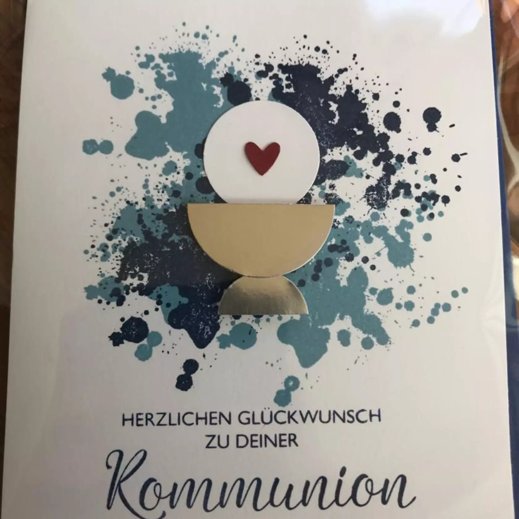 Glückwunschkarte zur Kommunion
Glückwunschkarte zur Kommunion
