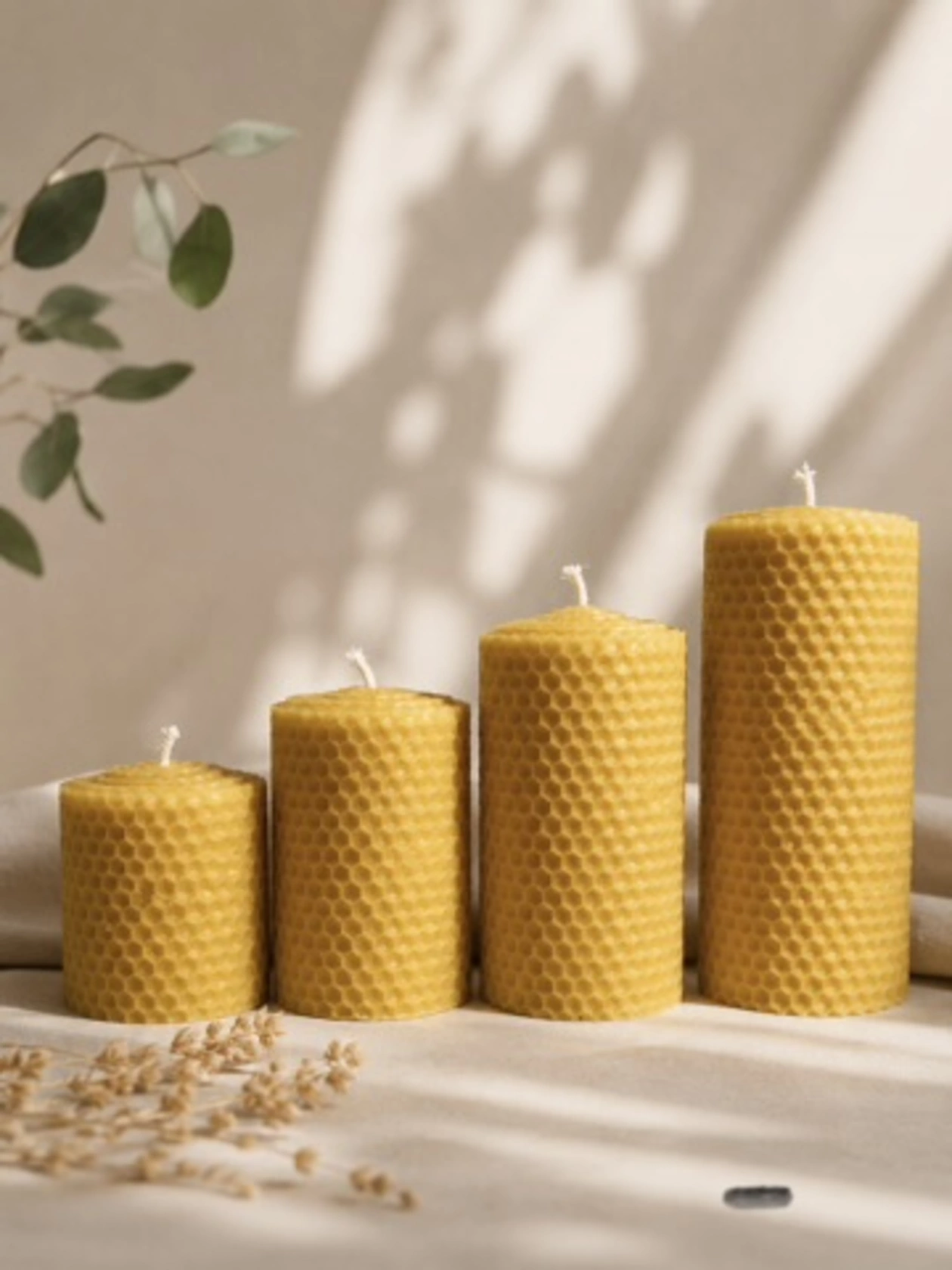 Set gedrehte Kerzen, dünn Set gedrehte Kerzen, dünn