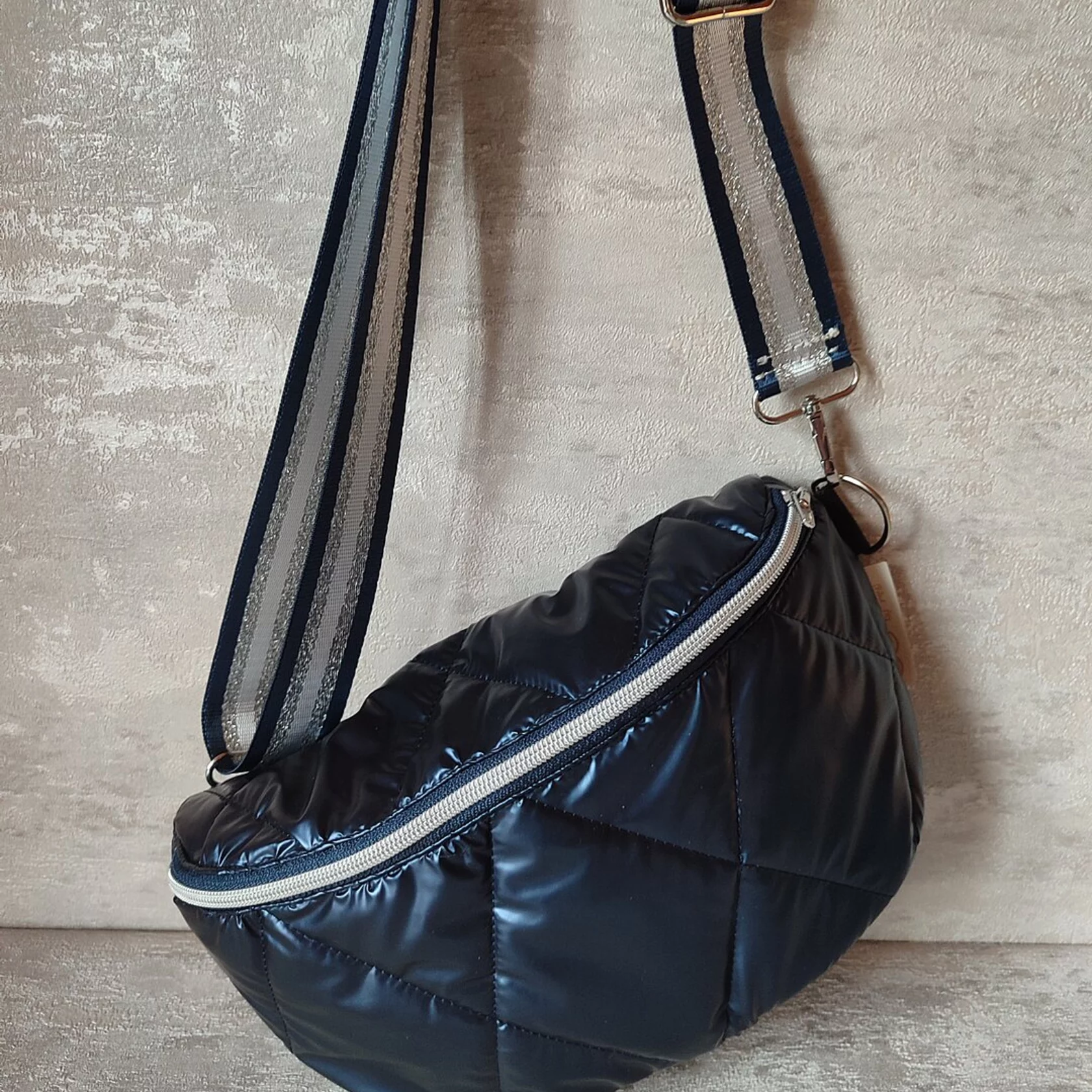 Hipbag metallic-blau L