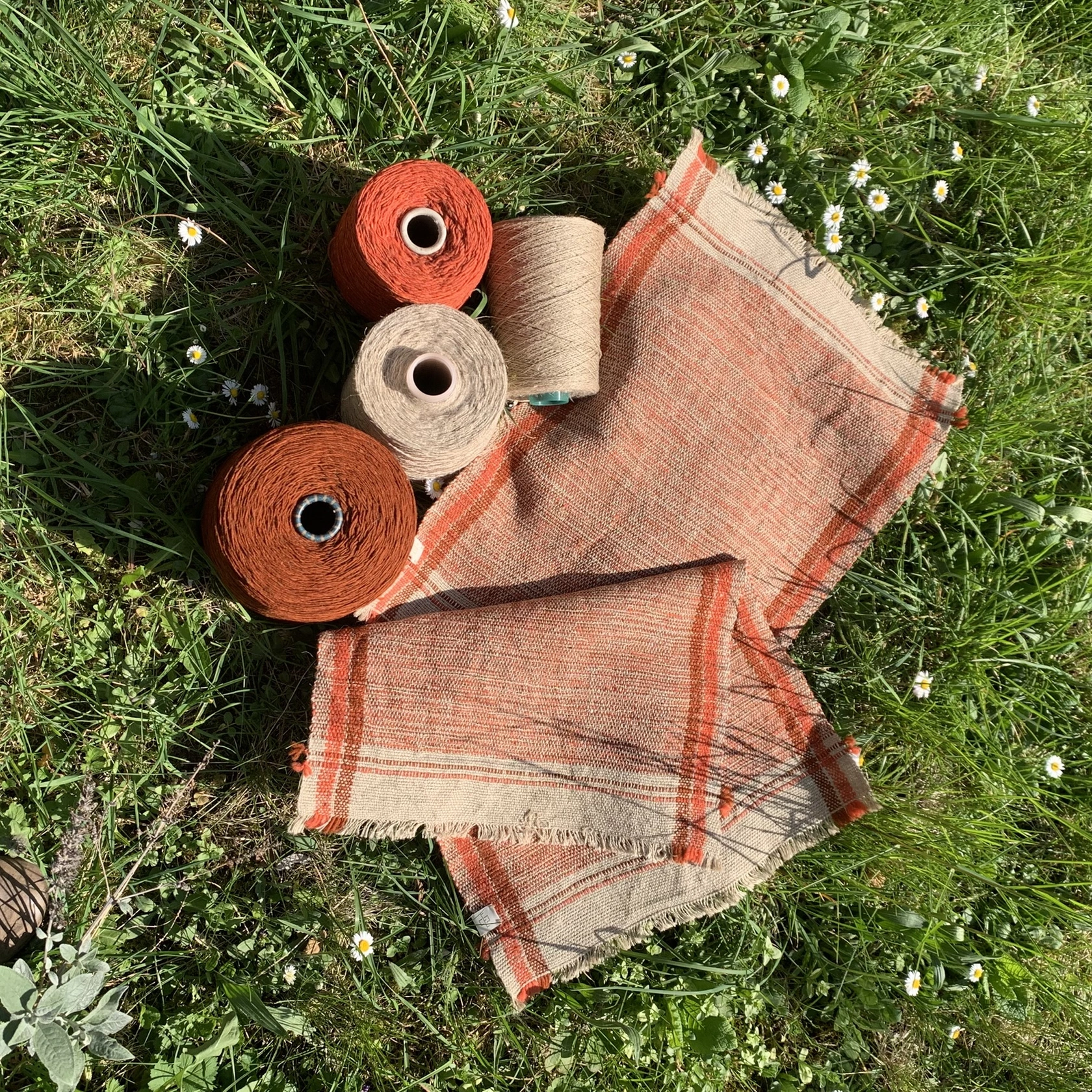 Tischsets aus Hanf und Wolle Tischsets aus Hanf und Wolle