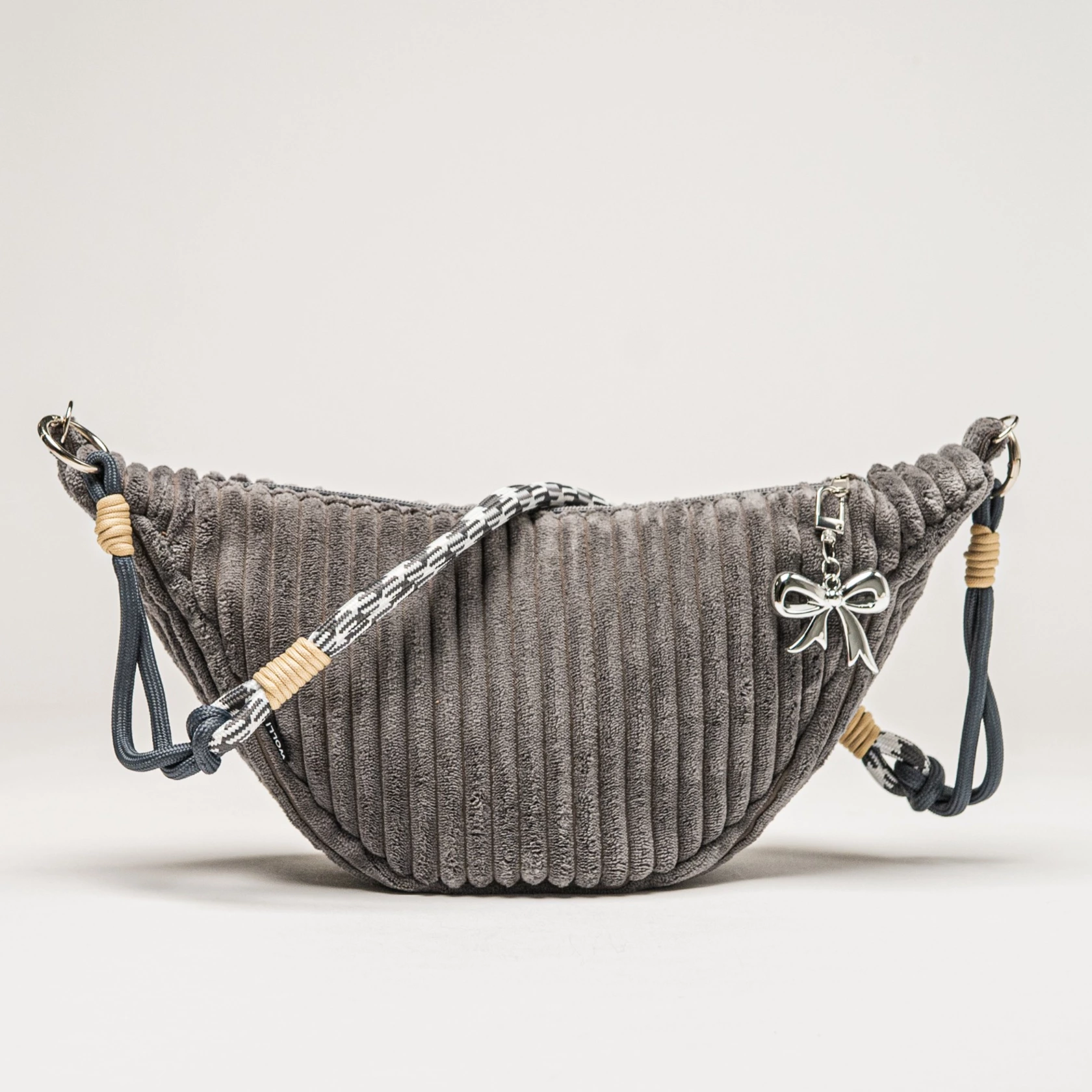 Luna bag velluto a coste grigio Luna bag velluto a coste grigio